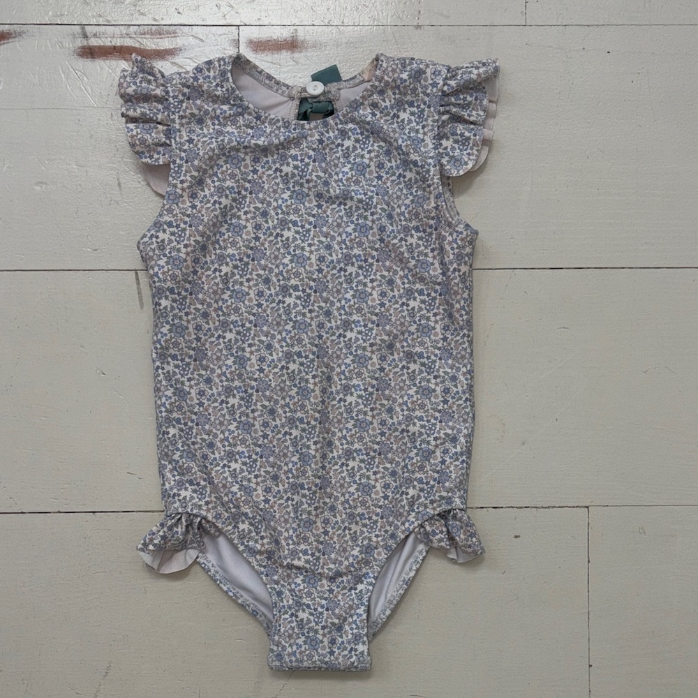 Girls Floral One-Piece Swimsuit